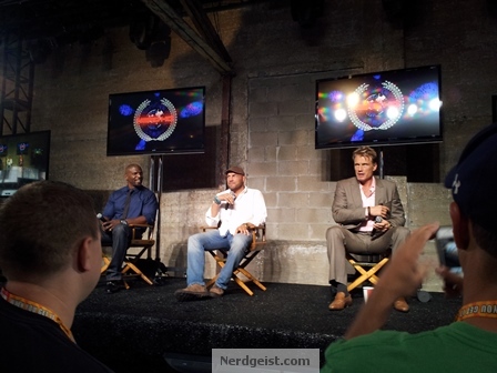 The cast of Expendables 2 at Nerd HQ