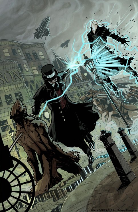 Heracles Flint in action in Victorian London