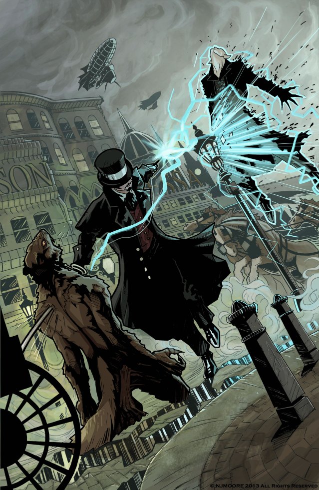 Heracles Flint in action in Victorian London