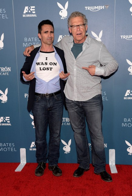 SAN DIEGO, CA - JULY 25:  Actor Nestor Carbonell and producer/writer Carlton Cuse arrives at the Playboy and A&E Bates Motel Event During Comic-Con Weekend, on July 25, 2014 in San Diego, California.  (Photo by Jason Kempin/Getty Images for Playboy)