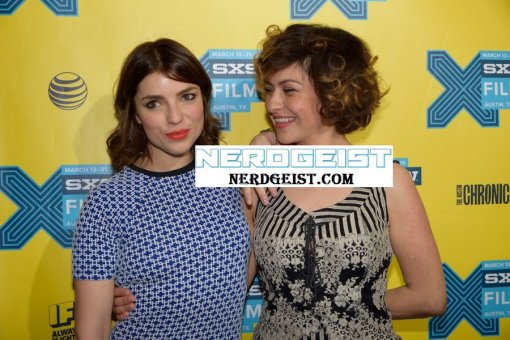 Angela Trimbur and Alia Shawkat at The Final Girls world premiere at SXSW 2015 Film Festival on Friday 13th March.